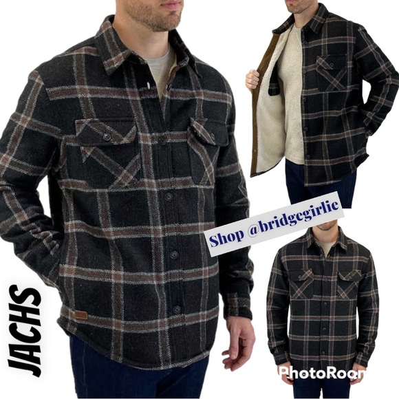 Jachs Jackets & Coats Jachs Mens Wool Blend Shirt Jacket Poshmark